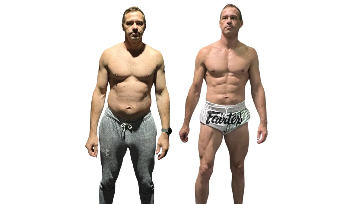 Brett Clarke before and after transformation