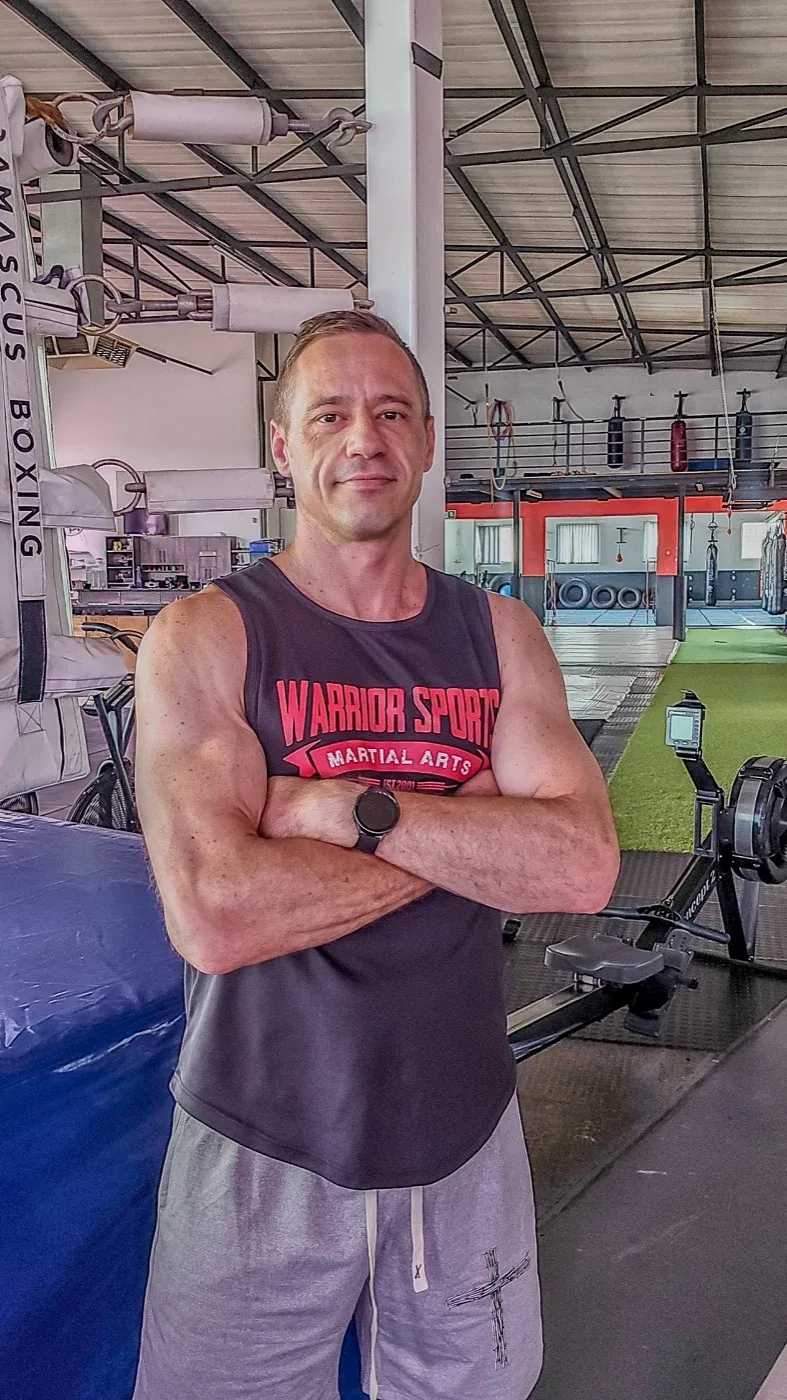 Brett Clarke in the gym