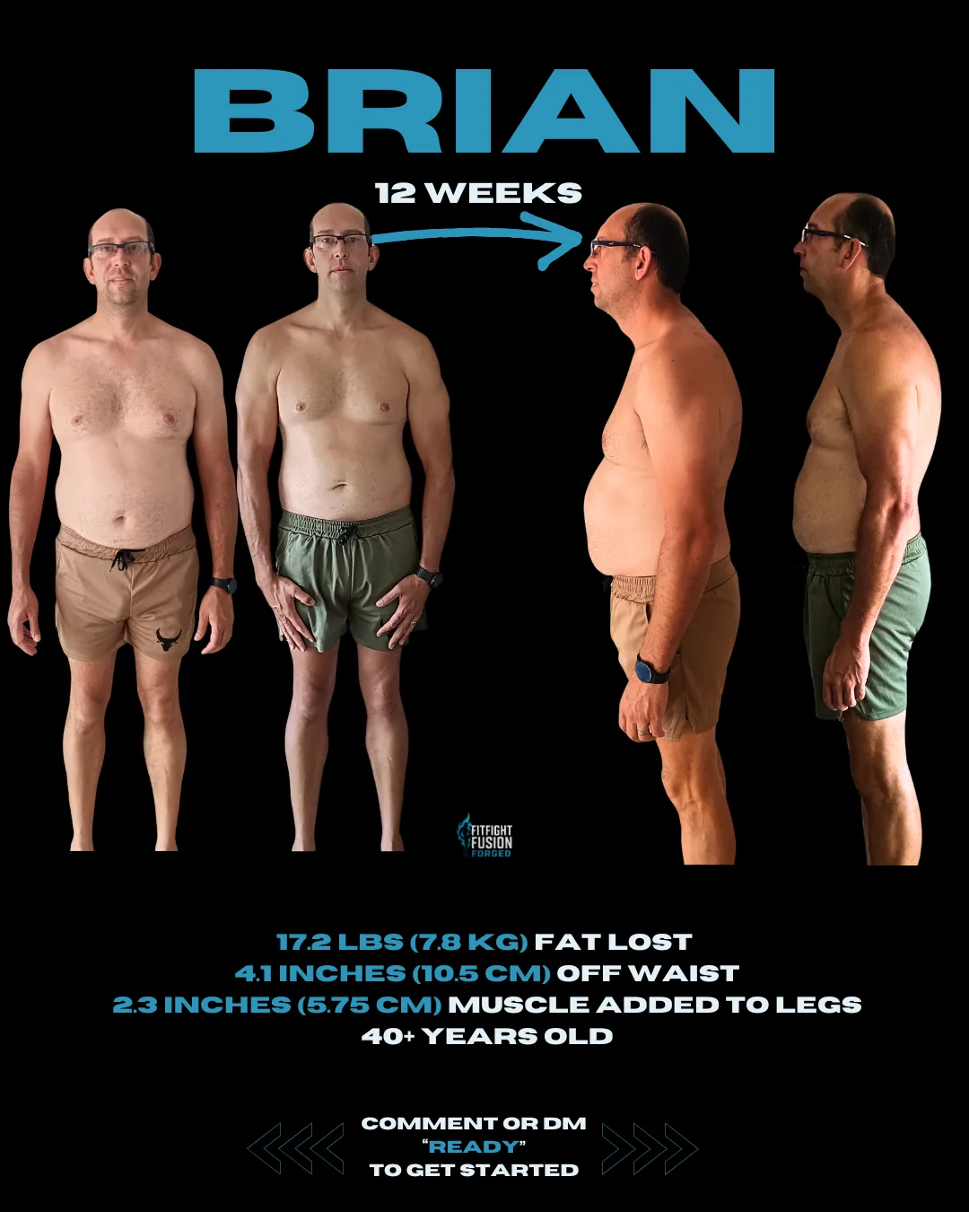 Brian Liebenberg before and after transformation