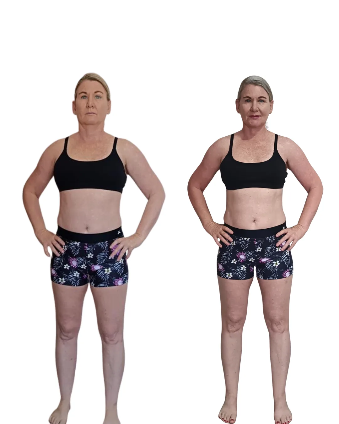 Christelle Clarke before and after transformation